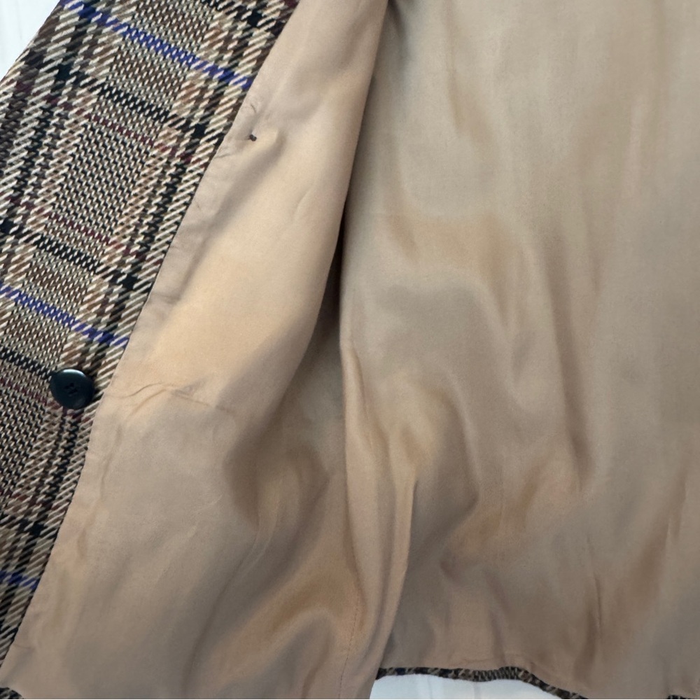 Gianni Sport Vintage Plaid Blazer - Brown and Blue - Picture 7 of 8